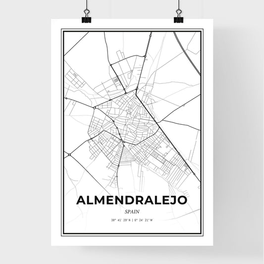 Almendralejo Spain - Premium City Map Poster