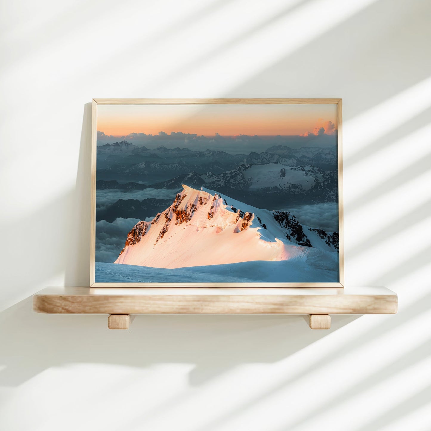 Monte Bianco di Courmayeur Sunrise - Mountain Wall Art