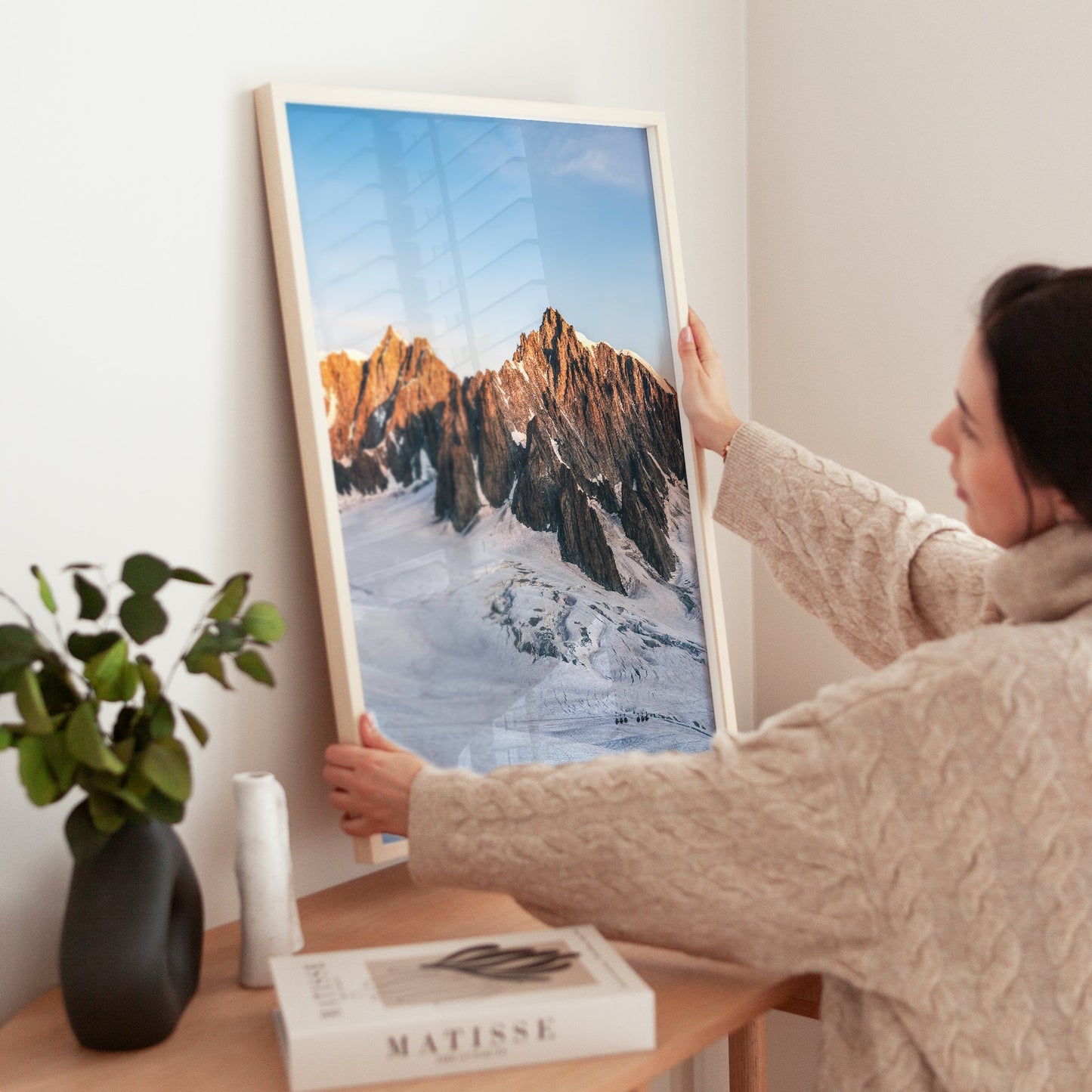 Mont Blanc du Tacul Wall Art Print – Chamonix Golden Hour Print