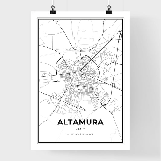 Altamura Italy - Premium City Map Poster