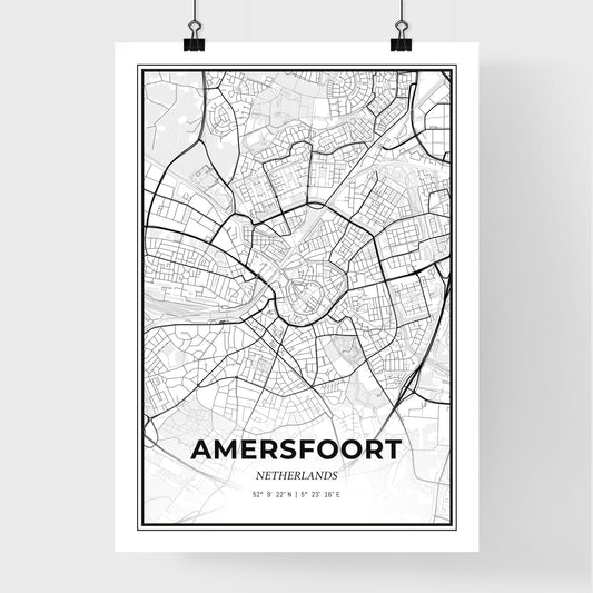Amersfoort Netherlands - Premium City Map Poster