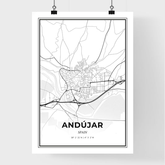 Andújar Spain - Premium City Map Poster