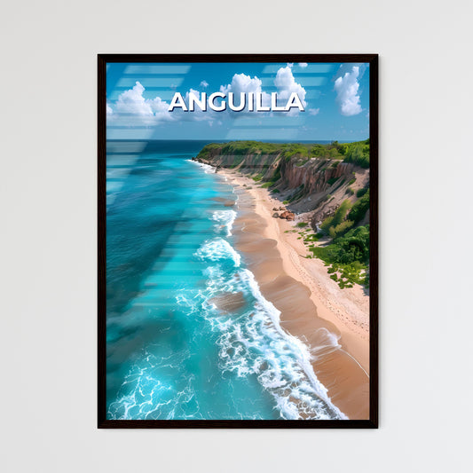Vibrant Art Depicting Anguilla's Azure Seascape with Sky and Beach