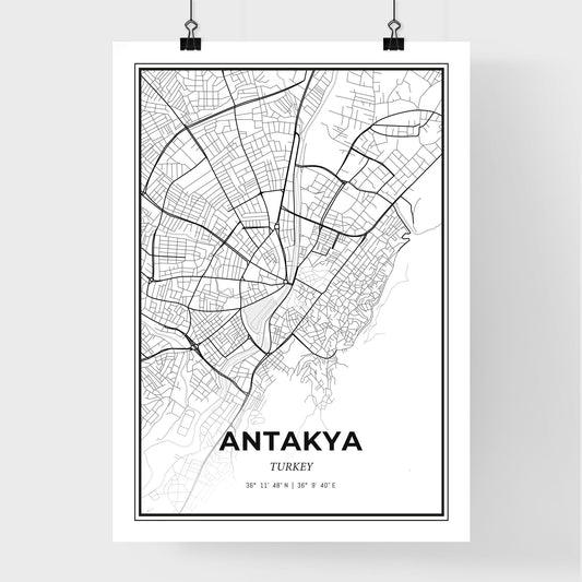 Antakya Turkey - Premium City Map Poster