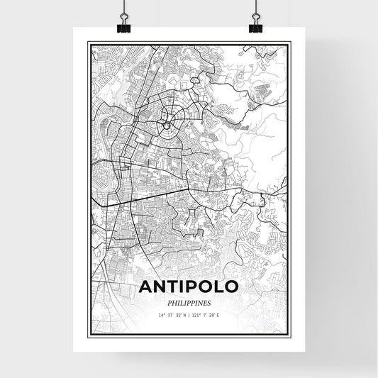Antipolo Philippines - Premium City Map Poster