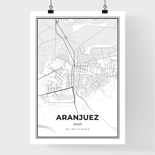 Aranjuez Spain - Premium City Map Poster