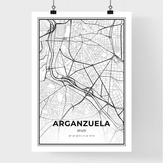 Arganzuela Spain - Premium City Map Poster