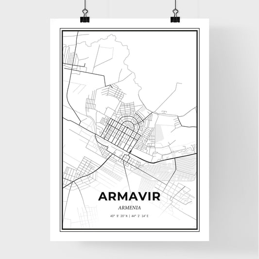 Armavir Armenia - Premium City Map Poster