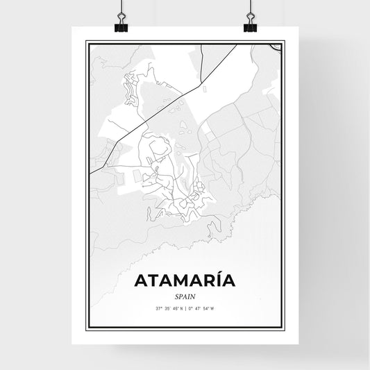 Atamaría Spain - Premium City Map Poster