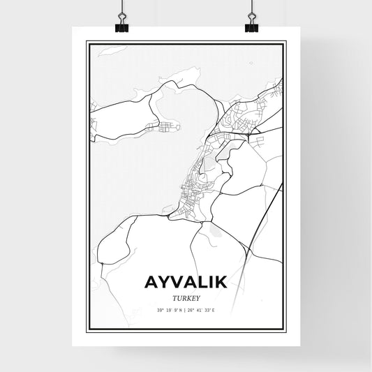 Ayvalık Turkey - Premium City Map Poster