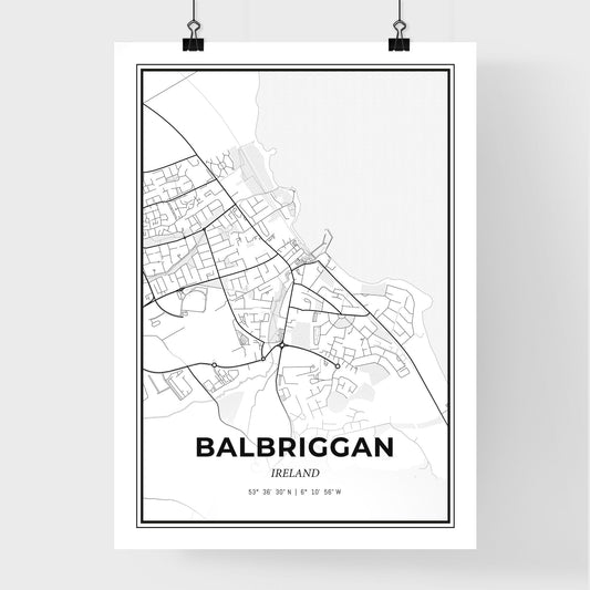 Balbriggan Ireland - Premium City Map Poster