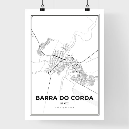Barra do Corda Brazil - Premium City Map Poster