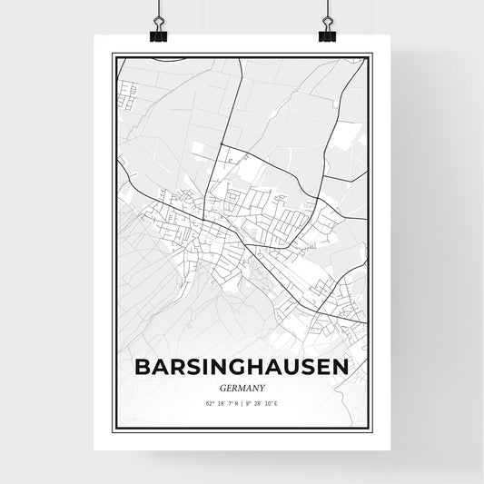 Barsinghausen Germany - Premium City Map Poster