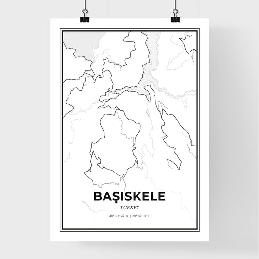 Başiskele Turkey - Premium City Map Poster