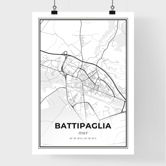 Battipaglia Italy - Premium City Map Poster