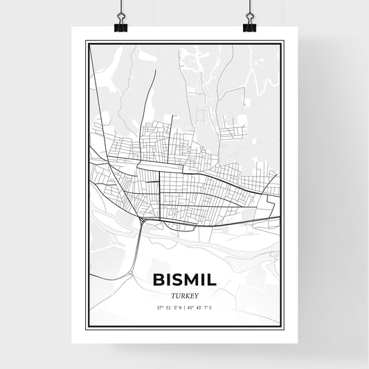 Bismil Turkey - Premium City Map Poster