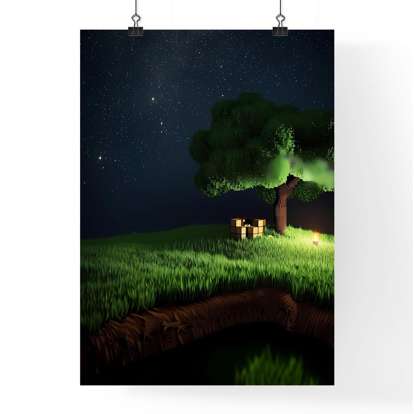 Chiaroscuro Tree Painting for Minecraft Educators: Bold Graphic Art Inspired by Joel Robison, Shozo Shimamoto, Scott Adams and Internet Academia Default Title