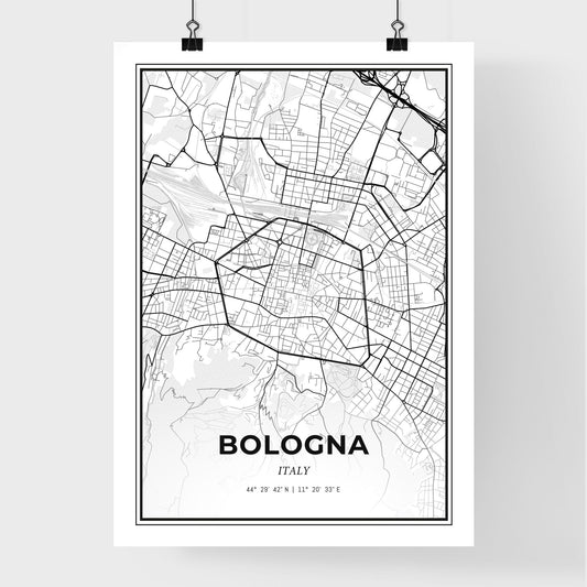 Bologna Italy - Premium City Map Poster