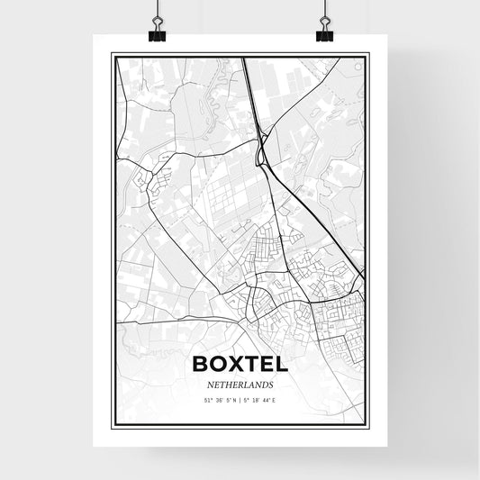 Boxtel Netherlands - Premium City Map Poster