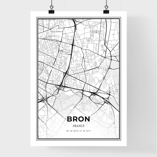 Bron France - Premium City Map Poster