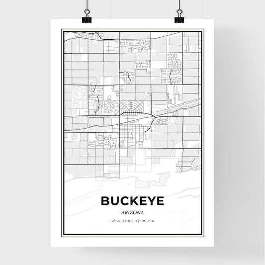 Buckeye Arizona - Premium City Map Poster