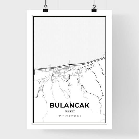 Bulancak Turkey - Premium City Map Poster