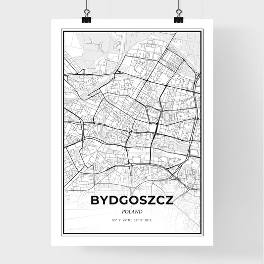 Bydgoszcz Poland - Premium City Map Poster
