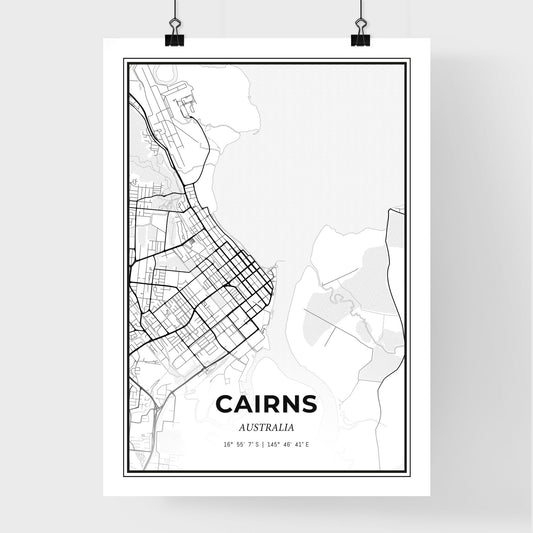 Cairns Australia - Premium City Map Poster