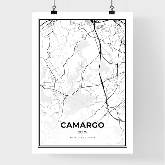 Camargo Spain - Premium City Map Poster