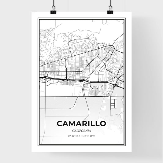 Camarillo California - Premium City Map Poster
