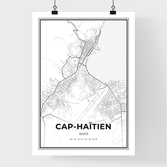 Cap-Haïtien Haiti - Premium City Map Poster