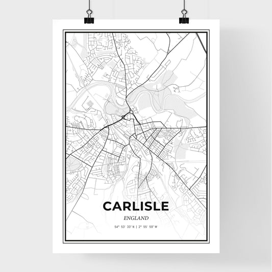 Carlisle England - Premium City Map Poster
