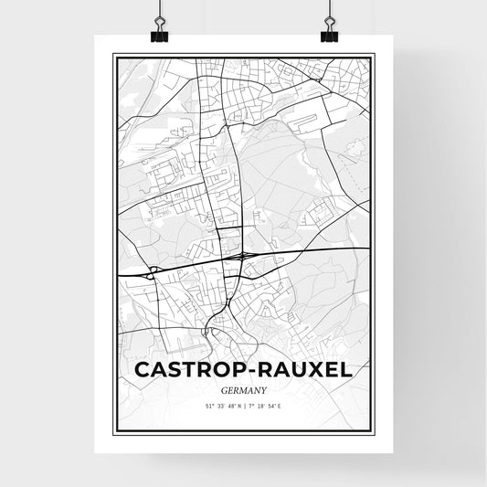 Castrop-Rauxel Germany - Premium City Map Poster