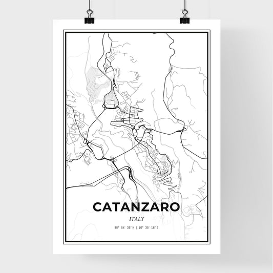 Catanzaro Italy - Premium City Map Poster