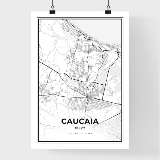 Caucaia Brazil - Premium City Map Poster