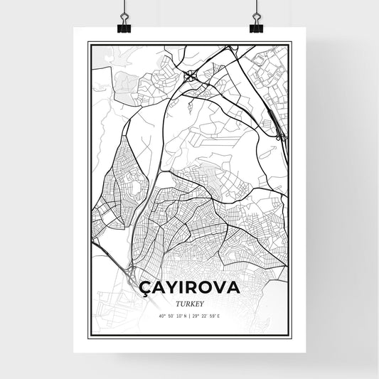 Çayırova Turkey - Premium City Map Poster
