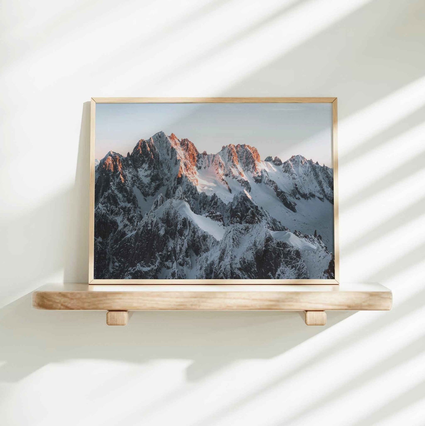 Chamonix Mountain Peaks Print - Aiguille Verte & Les Droites