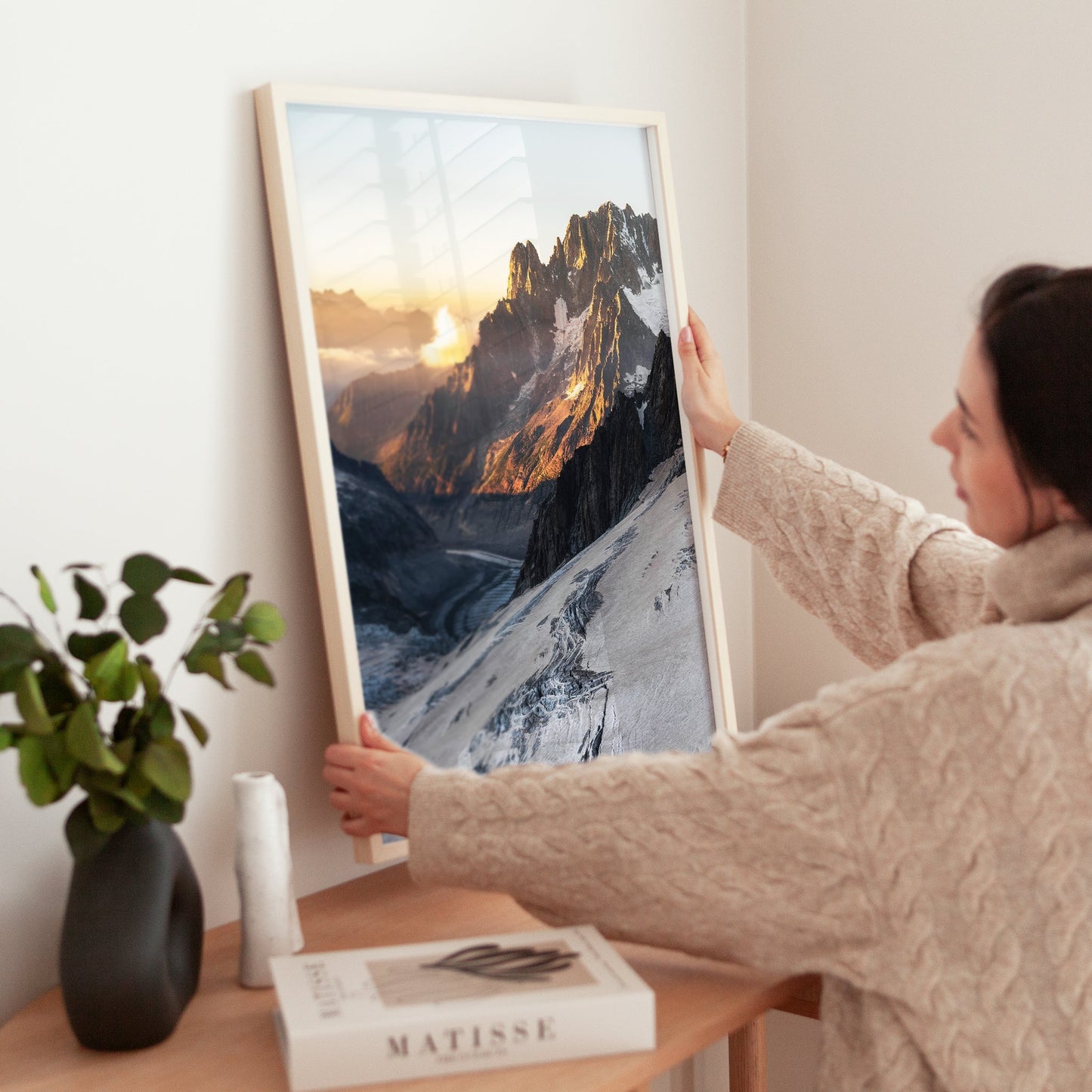 Mer de Glace Print – Chamonix Glacier and Vallée Blanche Wall Art