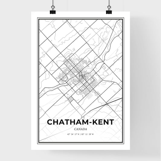 Chatham-Kent Canada - Premium City Map Poster
