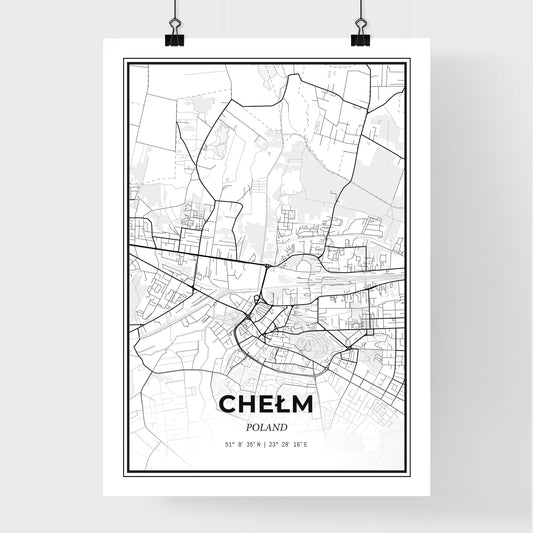 Chełm Poland - Premium City Map Poster