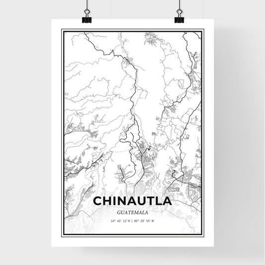 Chinautla Guatemala - Premium City Map Poster