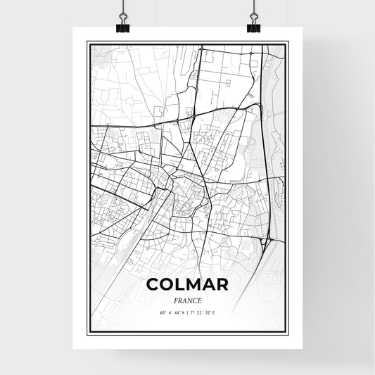 Colmar France - Premium City Map Poster