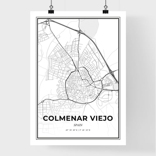Colmenar Viejo Spain - Premium City Map Poster