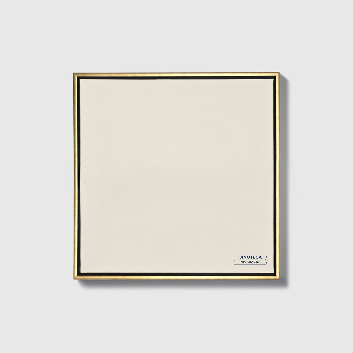 Jinotega Nicaragua Colorful City Map Canvas Print • Gold Framed