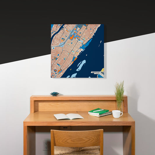 Repentigny Canada Colorful City Map Canvas Print Scene