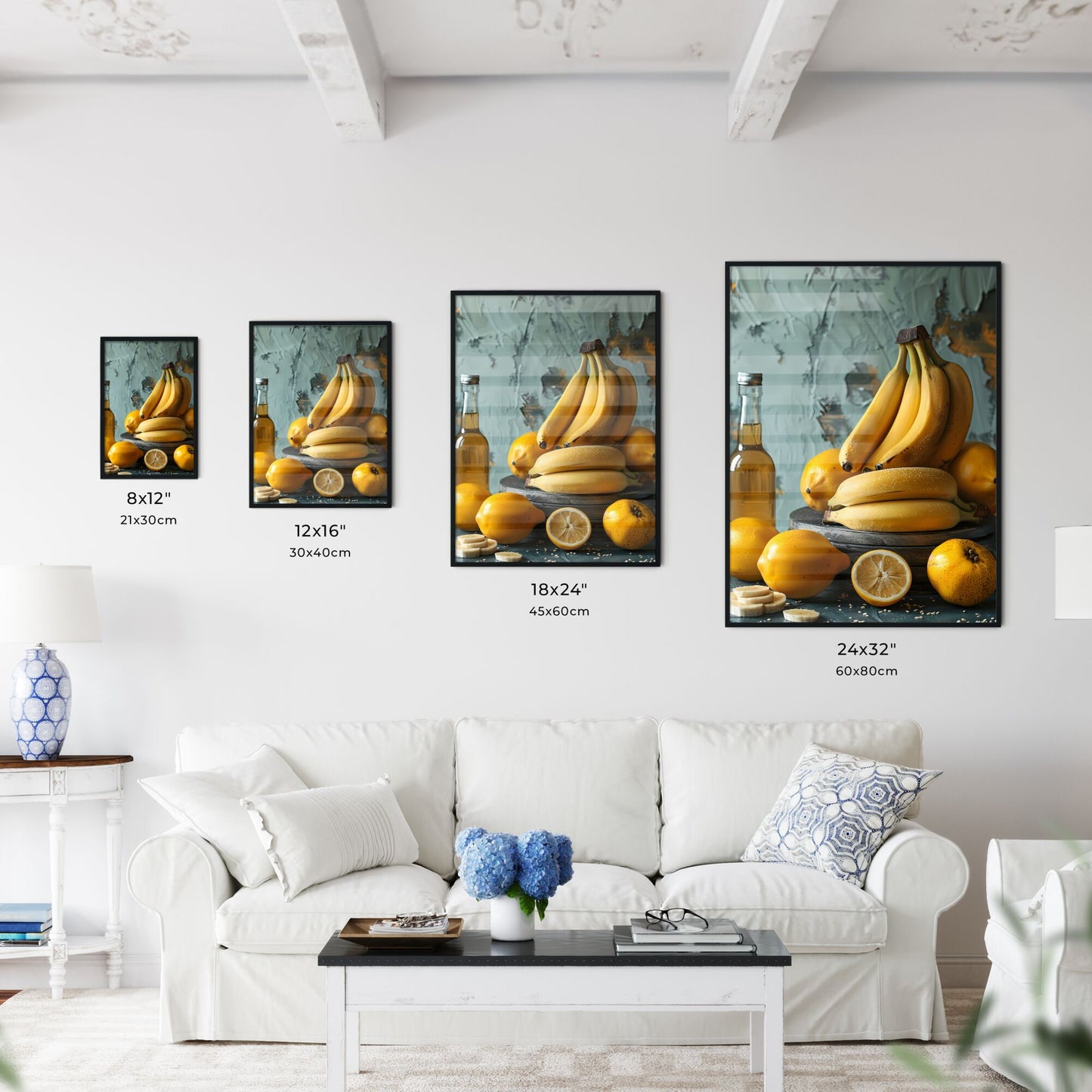 Artistic Table Decor Featuring Banana-Inspired Delicacies and Vibrant Still Life Painting Default Title