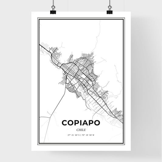 Copiapo Chile - Premium City Map Poster