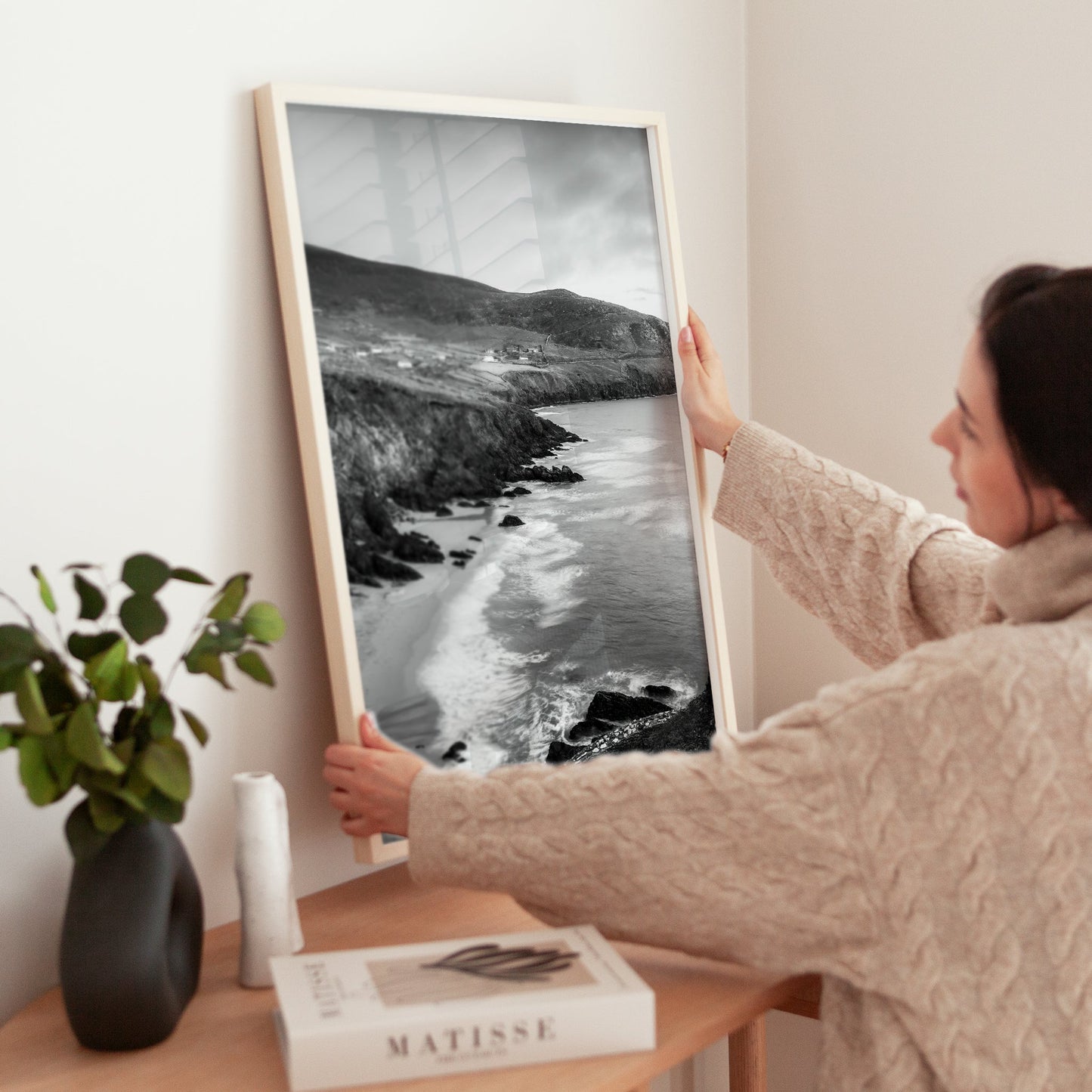 Coumeenoole Beach Black & White Print – Dingle Peninsula Ireland Art