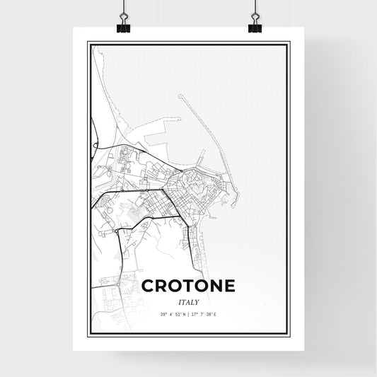 Crotone Italy - Premium City Map Poster