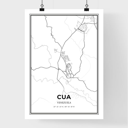Cua Venezuela - Premium City Map Poster